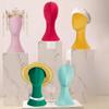 Color Velvet Fabric Cover Female Mannequin Head For Hat Wigs and Jewelry Display