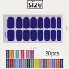 Nails Art Stickers Waterproof Nail Polish Stickers Solid Color Nail Sticker Nail Polish Strips Full Nail Wraps Sticker
