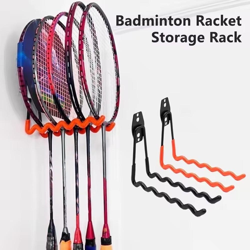 Multiple Racquets Tennis Racket Storage Wave-like Badminton Racket Hook Garage Organization