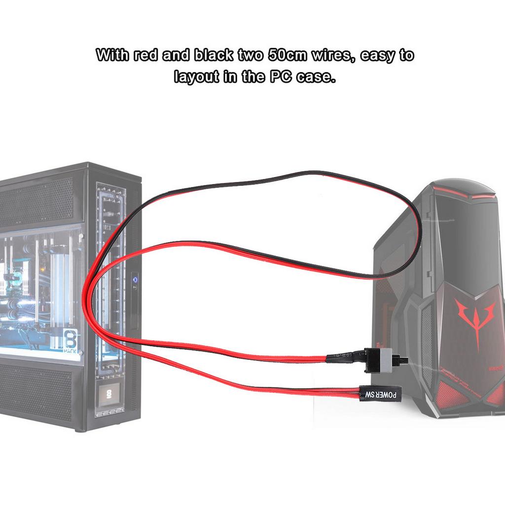 2pinové PC Restartování ATX Počítačová skříň Tlačítko napájení Jumperový přepínač základní desky