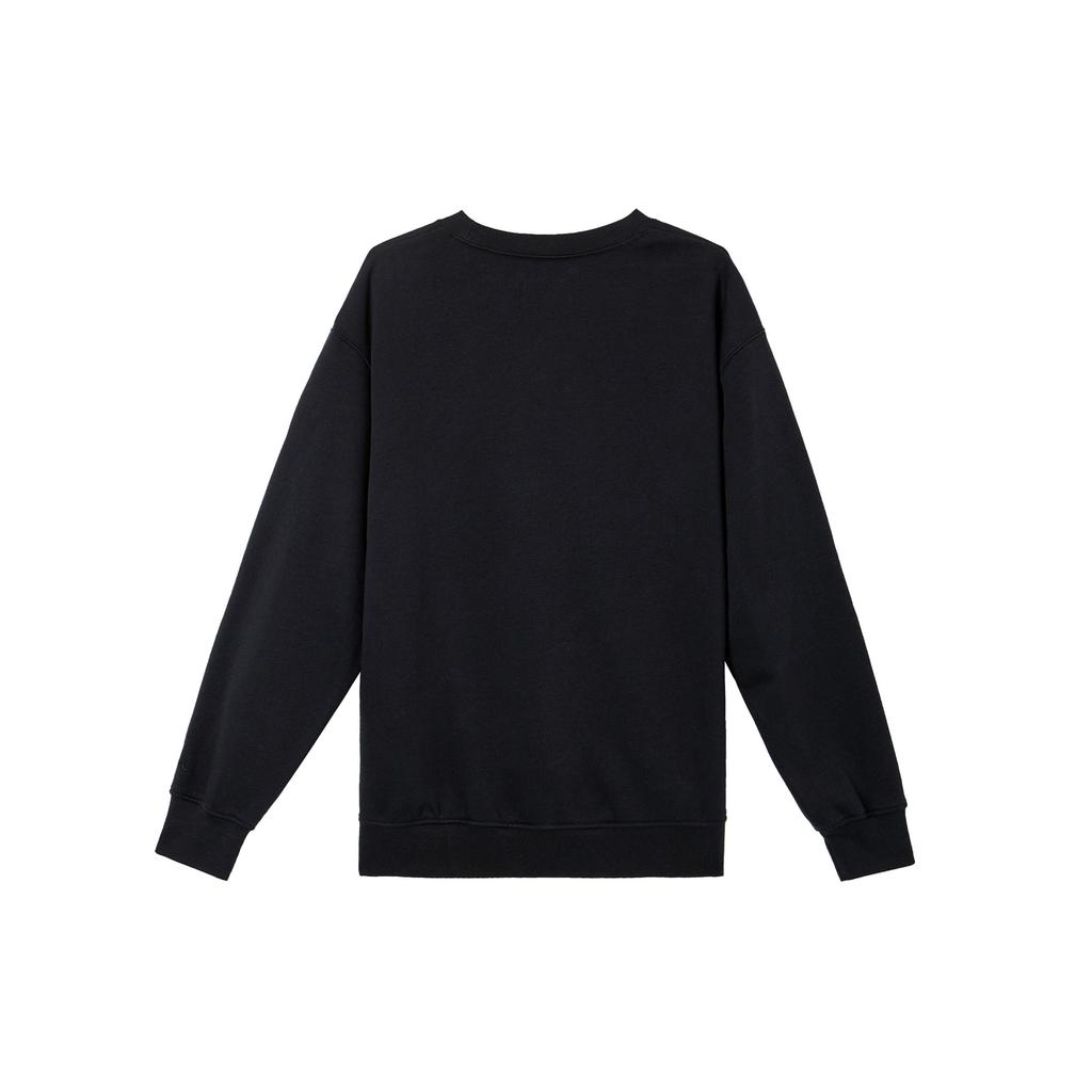 Jordan Mvp Logo Pattern Solid Color Fleece Crewneck Sports Long Sleeve Sweatshirt Men Sweatshirt Black Sail FV7234-010