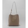 ROPE & PAULO EPOR Y BAG Schultertasche Groß, Damen, Hellgrau