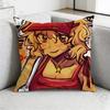 EElliot Anime PPizza Pillow Case Antidustmite Pillowcase Invisible Zipper Silky Short Plush Sofa Cushion Cover