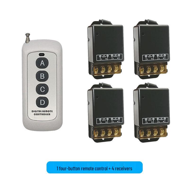 30A 220V AC High-Power Controller with 433MHz Wireless Remote for Water Pump/Motor.