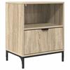 Nightstand Sonoma Oak 49 X 36 X 61 Cm Particleboard
