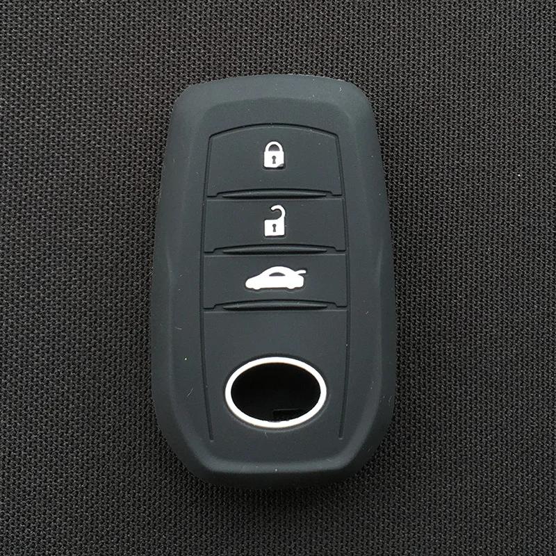 silicone rubber key cover case shell protector for Toyota Chr Rav4 Auris Avensis Prius Aygo Camry Land Cruiser 200 Prado Crown