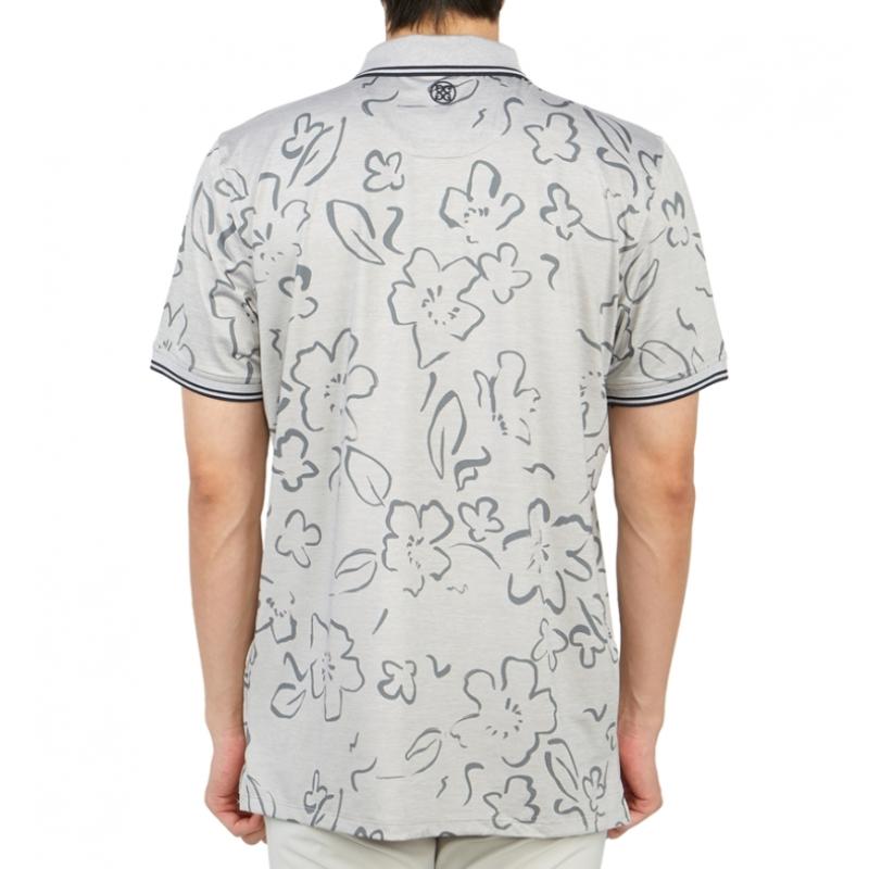 Tricou bărbătesc Galleria G Fore Pore Golfwear cu guler și mânecă scurtă G4MS23k062 lhGr