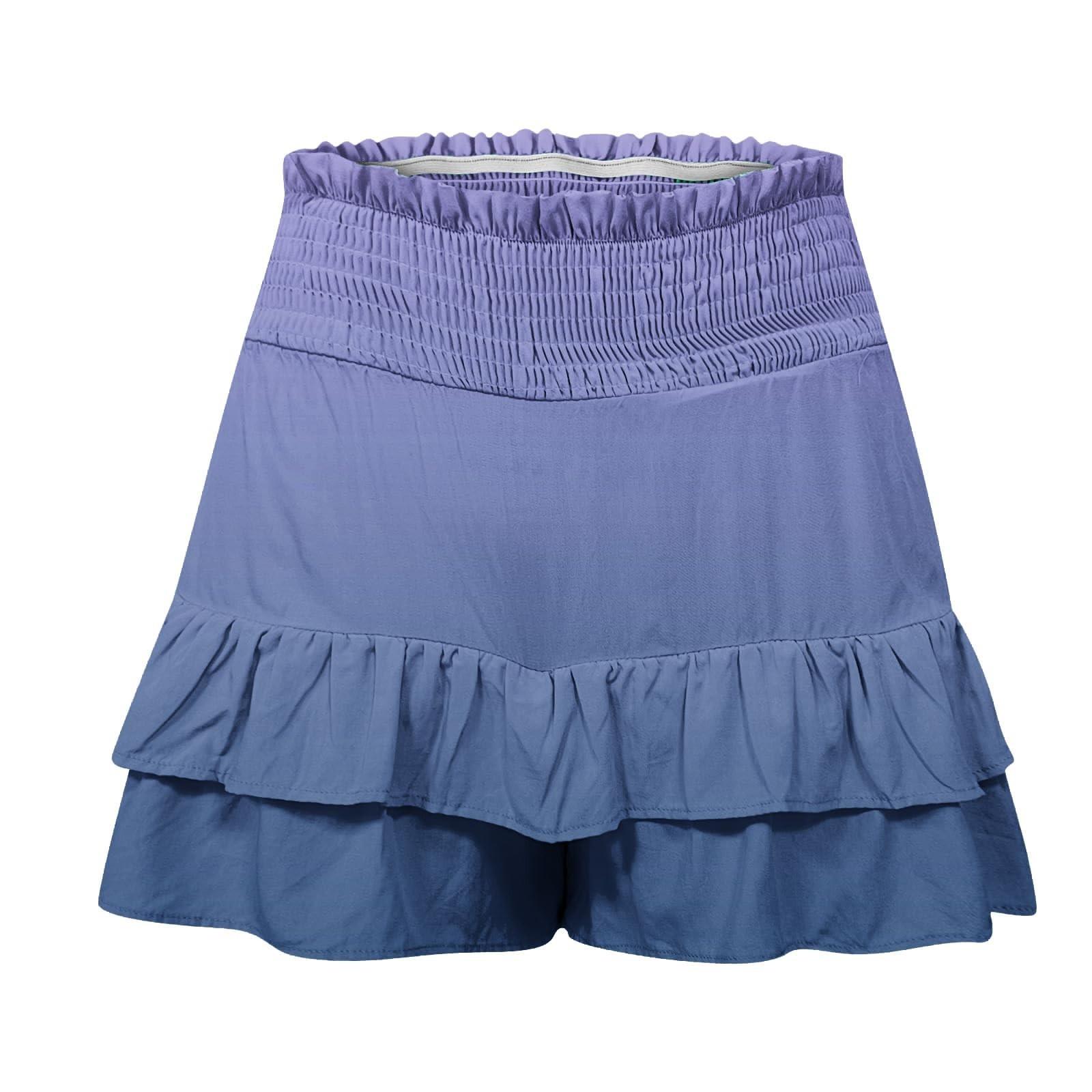 Женские модные летние плиссированные шорты с высокой талией и повседневными шортами — фото 6