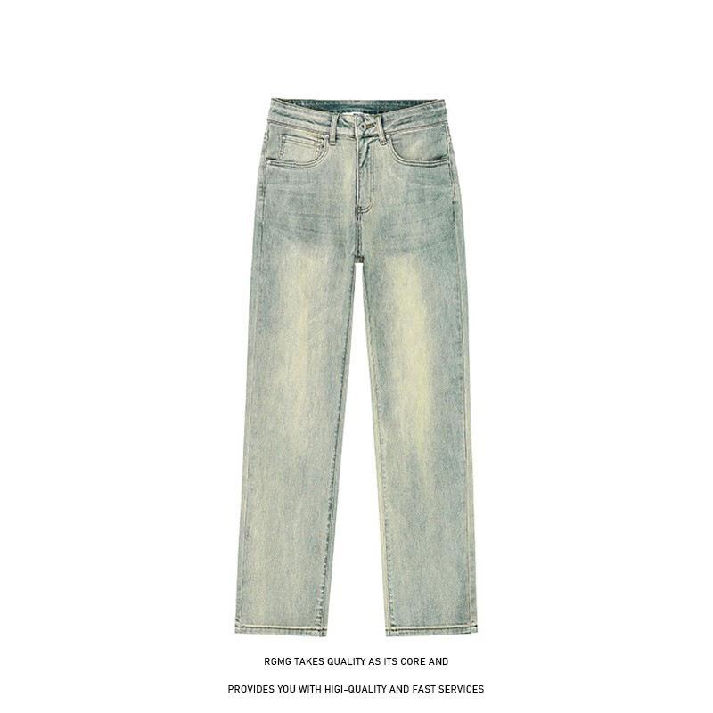 

Жіночі джинси JYL Американський стиль Глиняний відтінок Світлі прямі Весняні джинсові штани 2XL античний фуксії кольору