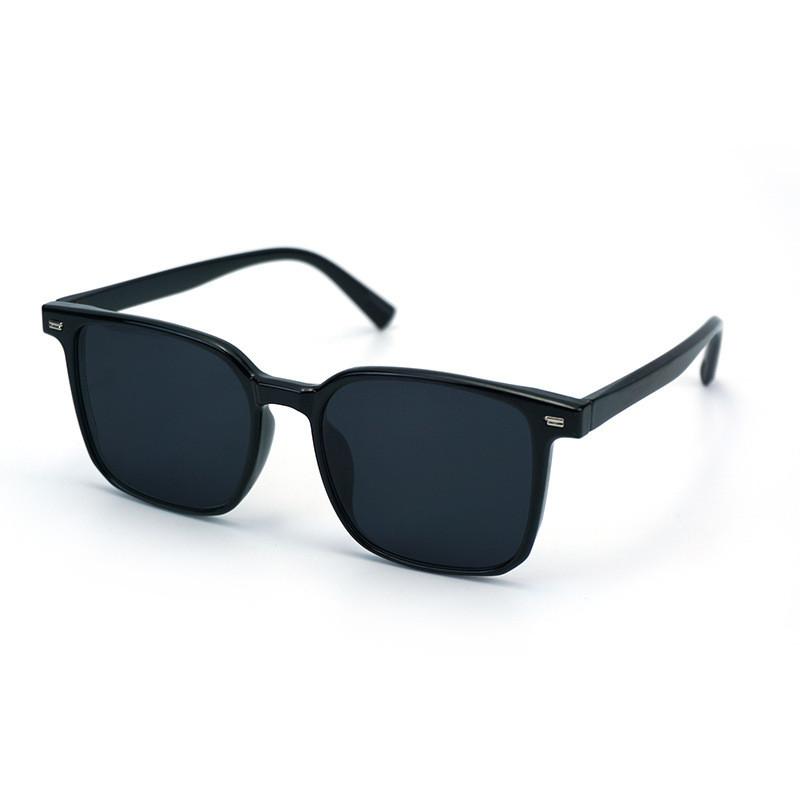 Retro Black Frame Square Sunglasses For Women With Uv400 Protection For Outdoor Fashion