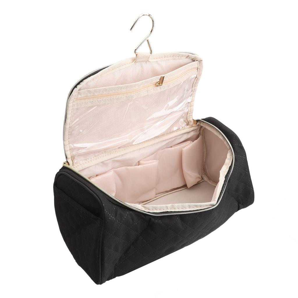 Hair Curler Travel Bag with Hanging Hook Large Capacity Zipper Pocket Hair Tools Storage Case