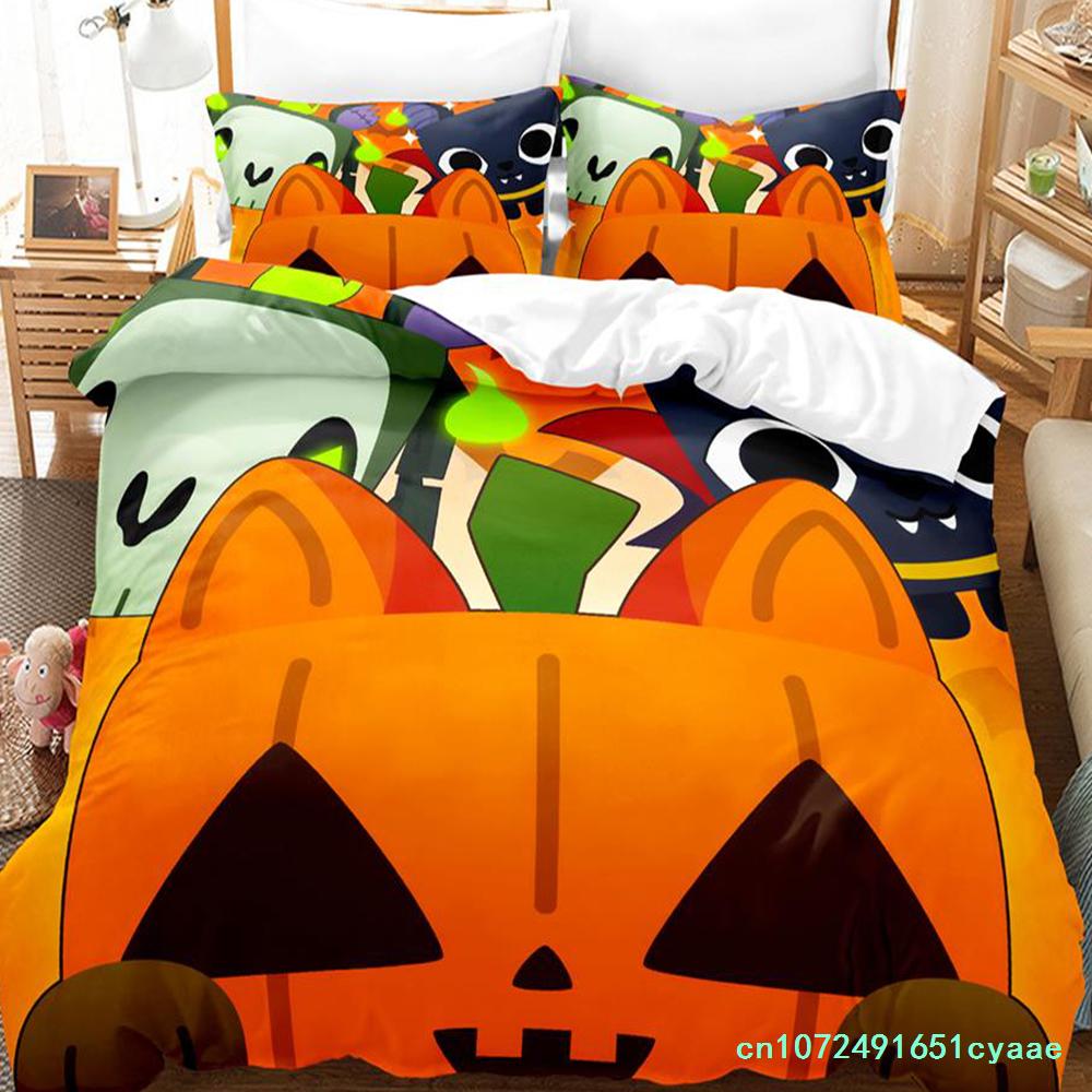 Game Pet Simulator X Bedding Set Single Twin Full Queen King Size Bed Set Adult Kid Bedroom Duvetcover Sets Parure De Lit Bed