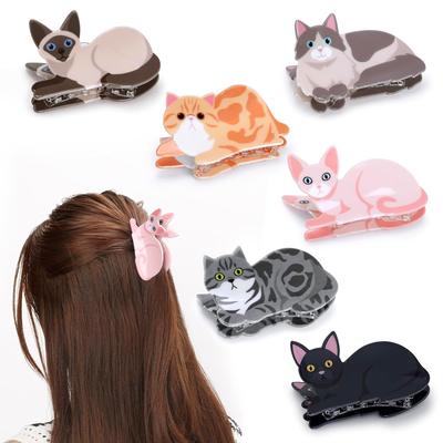 1 Stück Katze Haarnadel Dame niedliche kleine Haarnadel kurze lange Haare Haarnadel für Tochter Geliebte Mädchen Schulpartner