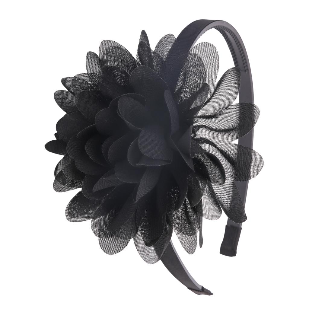 1PC Chiffon Flower Headbands Kids Girls Plastic Teeth Hairbands Floral Headband Children Girls Fashion Hair Aceessories