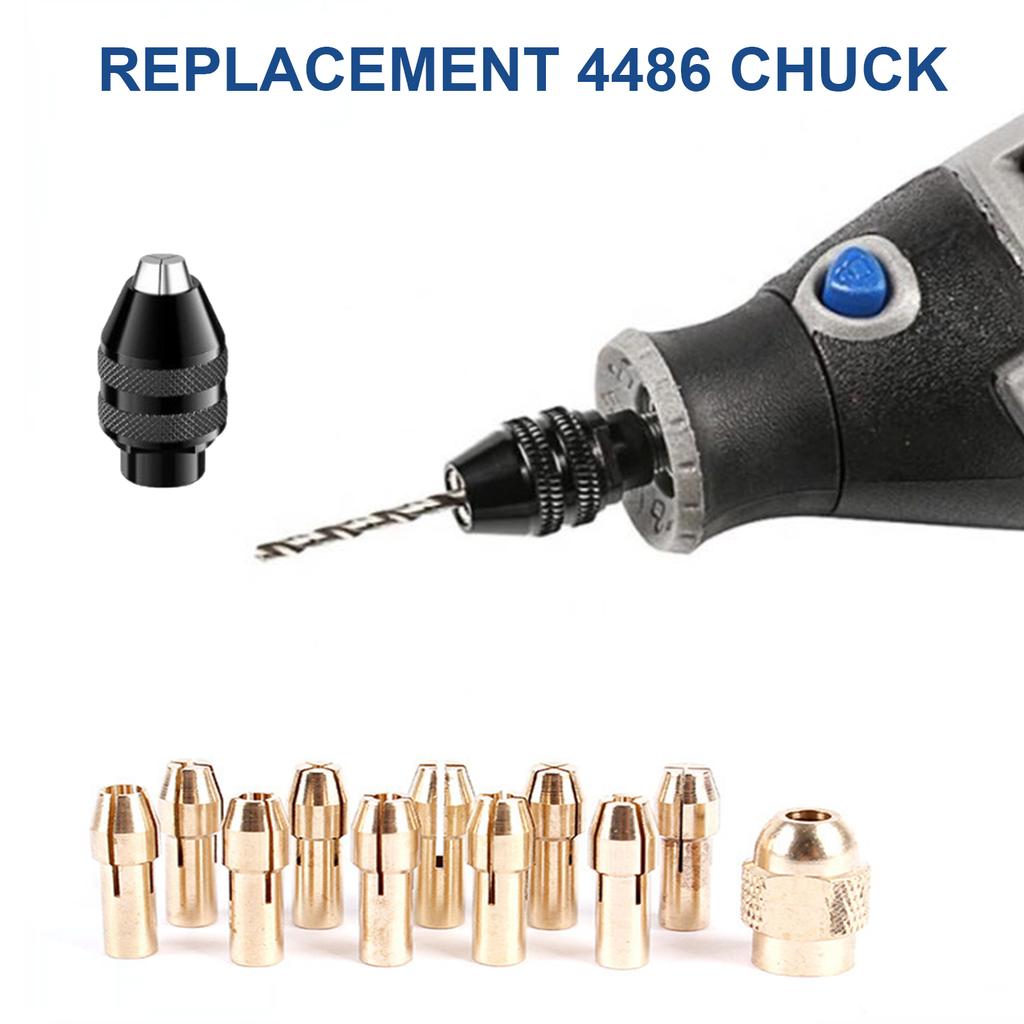 Drill Chuck Collet Set 1/32inch to 1/8inch Quick Changing Drill Chuck for Rotating Accessories Electric Chuck Rotary Tool
