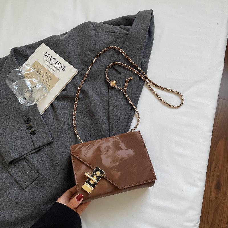 Premium bag women's new fashion trendy chain small square bag simple shoulder bag niche design messenger bag