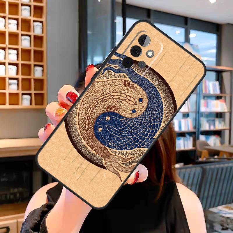 Yin Yang Koi Case For Samsung Galaxy A14 A34 A54 A52S A12 A22 A32 A52 A72 A13 A33 A53 A73 A31 A51 A71