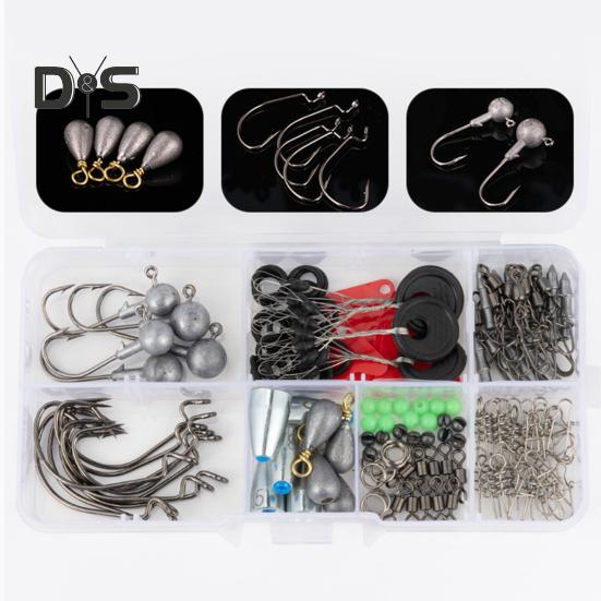 Fishing Hook Connector Set with Storage Case Compact Design Portable Widely Used Bass Trout Fishing Accessories