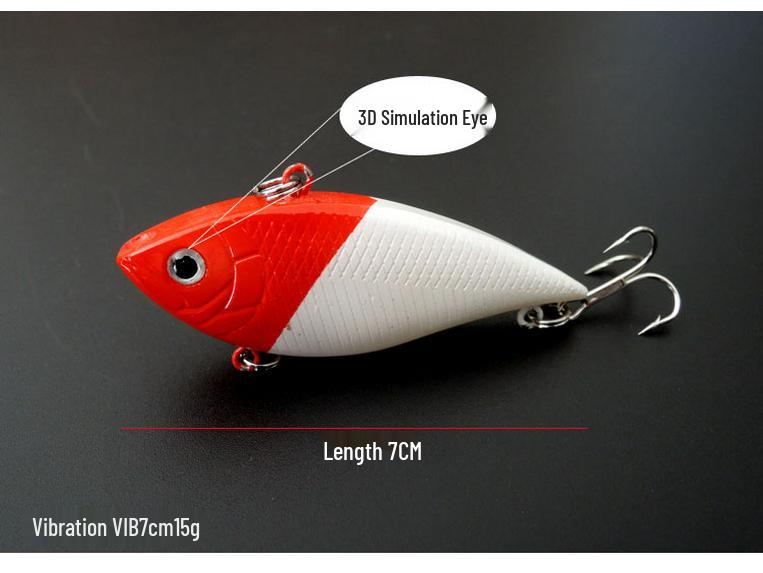 Pisces VIB 12g 7cm Vibration Fishing Lure Set - Hard Plastic Bait for Bass and Asp