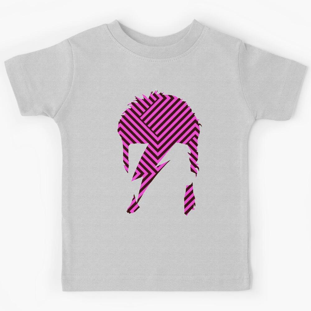 ROCK ART / 80s music / geometric pattern black pink Kids T-Shirt 120