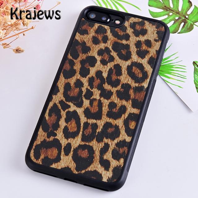 Krajews Leopard print Pattern Tiger Phone Case Cover For iPhone 17 Air 16 15 14 plus 12 13 pro max coque Fundas