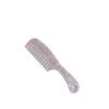 European & American Fashion Marble Texture Acetate Hair Comb - Large Handle, Anti-Static