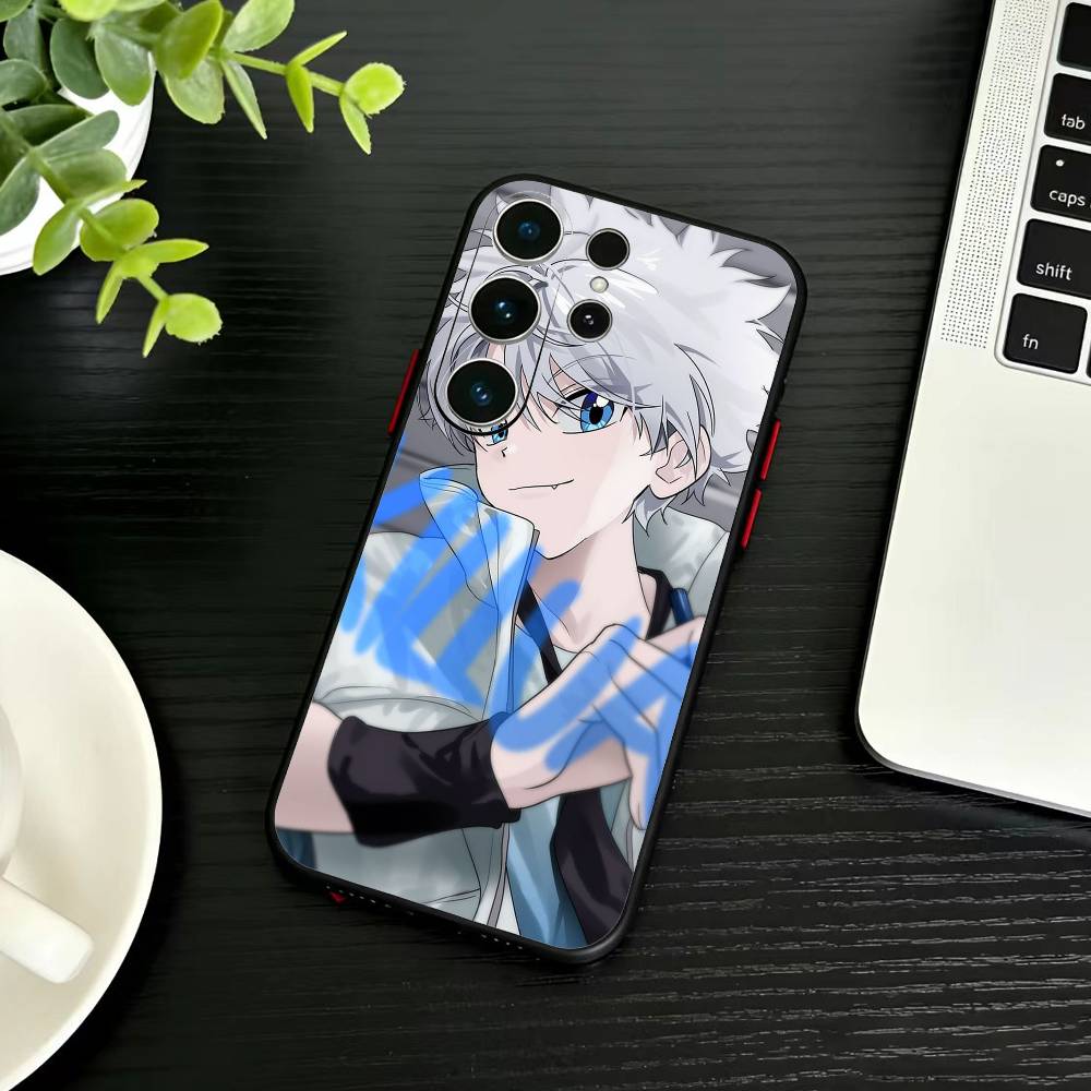 K-Killua Zoldyck H-Hunter X Hunter Phone Case For Samsung S26,S25,S24,S23,S22,S21,S20,Plus,Fe,Lite,Others Black Cover