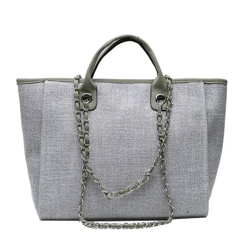 Fashion Make Up Designer Big Women's 2025 New Korean Fashion Casual Large Capacity Shoulder Crossbody Chain Tote Bag
