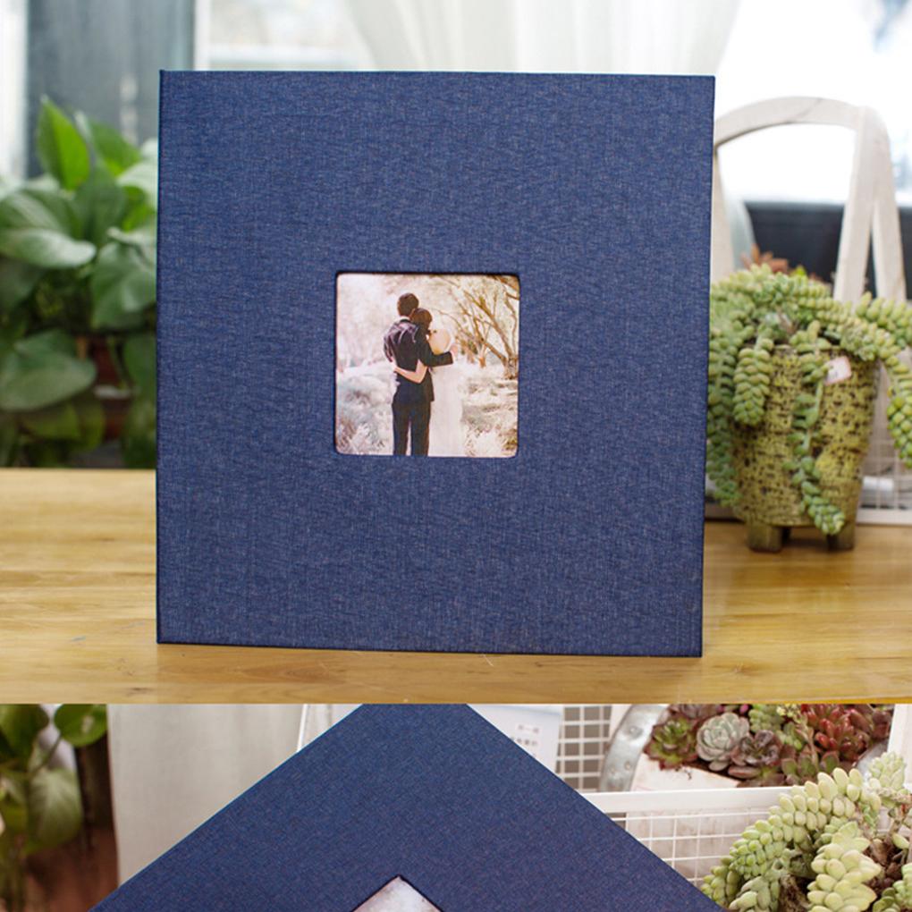 Cloth Cover Self-stick Photo Album Handmade DIY Scrapbook Home Anniversary Picture Album