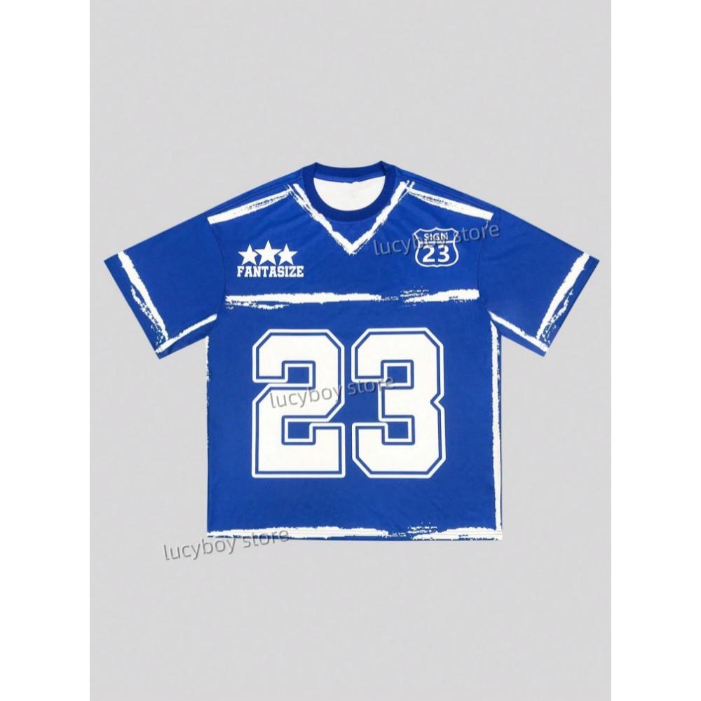 

Man Short Sleeve V- Neck sport Tee Vintage Basketball T-shirt Men Clothes 6XL