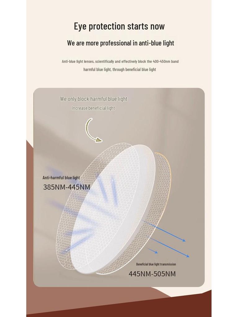 Women's Rimless Anti-Blue Light Myopia Glasses with Photosensitive Color-Changing and Star Design - Large Frame