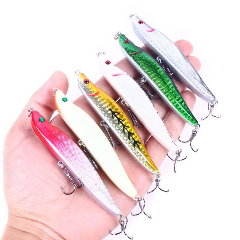 Long Casting Sinking Pencil Lure Bait9.5cm16g6No. Hook with Upturned Tip, Specially Designed for Freshwater and Sea Fishing, Har