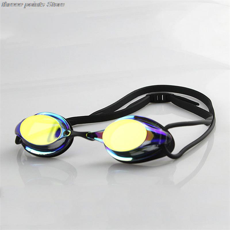Electro-coated Swimming Goggles Professional Competition Training Swimming Goggles Adult Anti-fog Waterproof Racing Goggles
