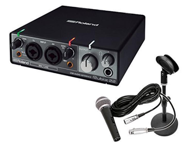 

Аудиоинтерфейс Roland Rubix22 комплект для домашней записи