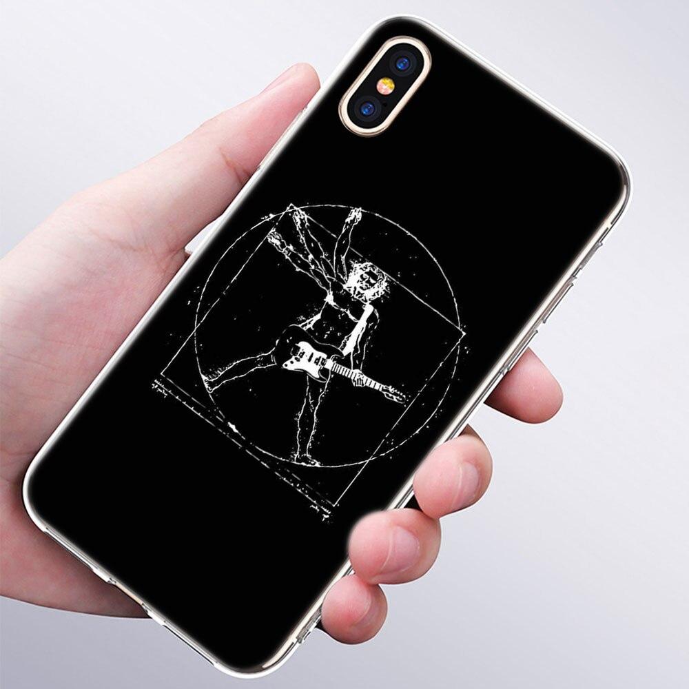 luxury Soft Silicone Phone Case Rock roll skull for Apple iPhone 11 Pro XS Max X XR 6 6S 7 8 Plus 5 5S SE Fashion Cover