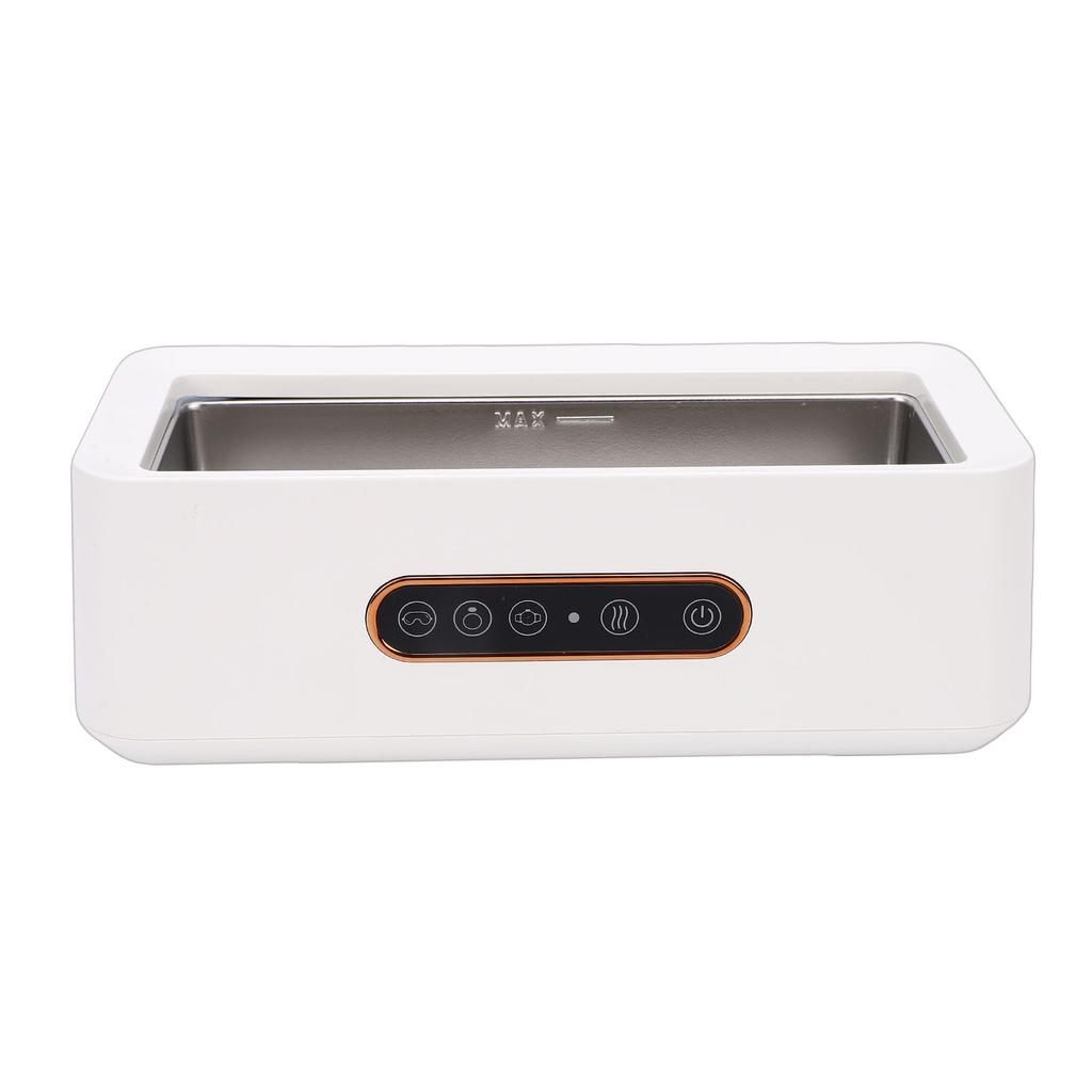 Ultrasonic Jewelry Cleaner 45KHz 270ml 304 Stainless Steel   3 Modes Professional Ultrasonic Machine for Jewelry Glasses Watches White