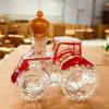 Tractor Shape Glass Decanter, Empty Whiskey Bottle for Wine Vodka, Unique Gift for Men Dad Farmers, Birthday Christmas Party