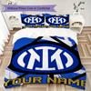 Set Copripiumino con Nome Personalizzato e Motivo Inter Milan Federa Decorazione per la Casa Regalo di Compleanno (1* copripiumino+2*federe senza imbottitura)