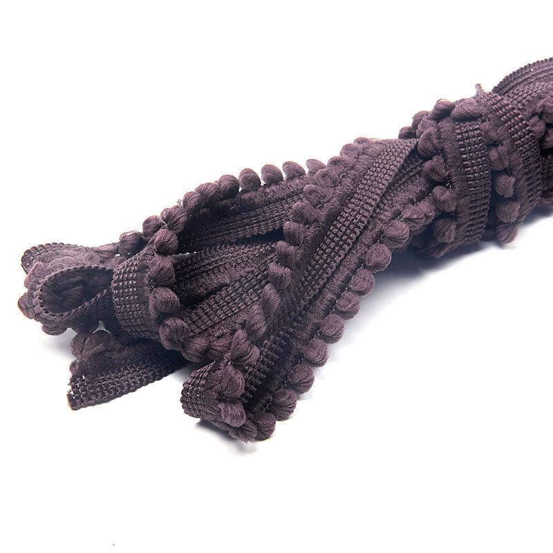 1.3cm Colorful Wool Ball Ribbon for DIY Hair Accessories and Home Textile Decor