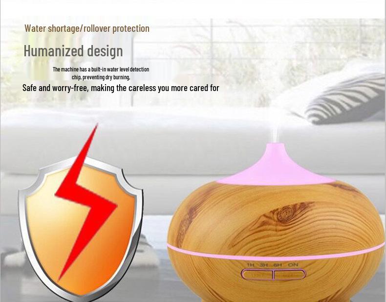 Wood Grain Essential Oil Aroma Diffuser & Humidifier for Hotels