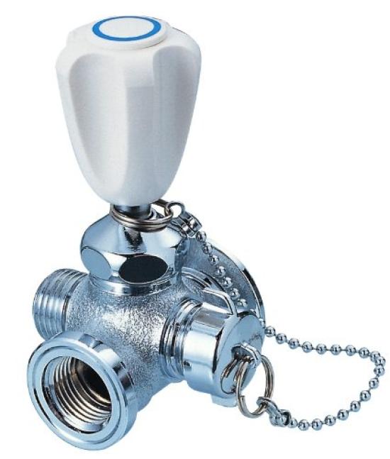 

SANEI Water Drain Cross Branch Valve, 3-Way Branch, JB41JK-13