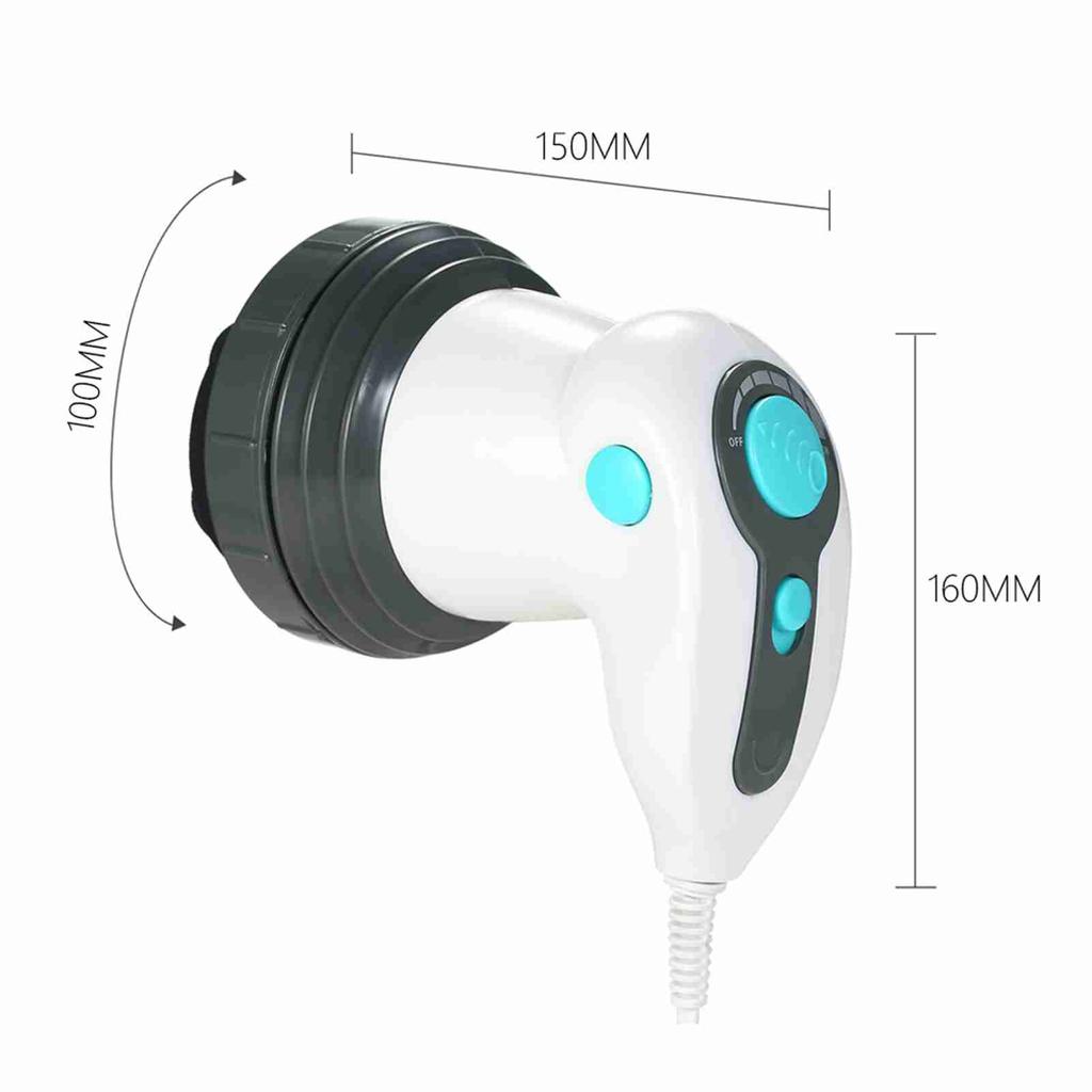 Multifunctional Body   Cellulite Remover Muscle Massage Detachable Body Slimming Massager with 3 Massage Head for Shoulder Neck Arms Hips