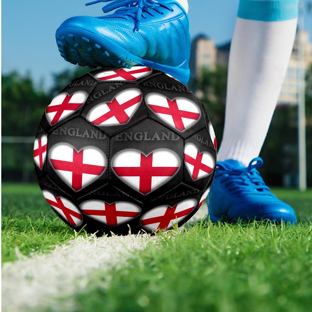 England National Football Team Theme Soccer Ball Size 5 Soccer Ball Soft Touch Professional Training Football for Outdoor Sports