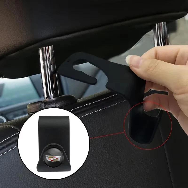 ctznhv1 4/2pcs ABS Car Seat Back Hooks Storage Holder Hook for Cadillac Badge ATS CTS Escalade SRX XTS XT5 STS CT5 CT6 BLS DTS Deville