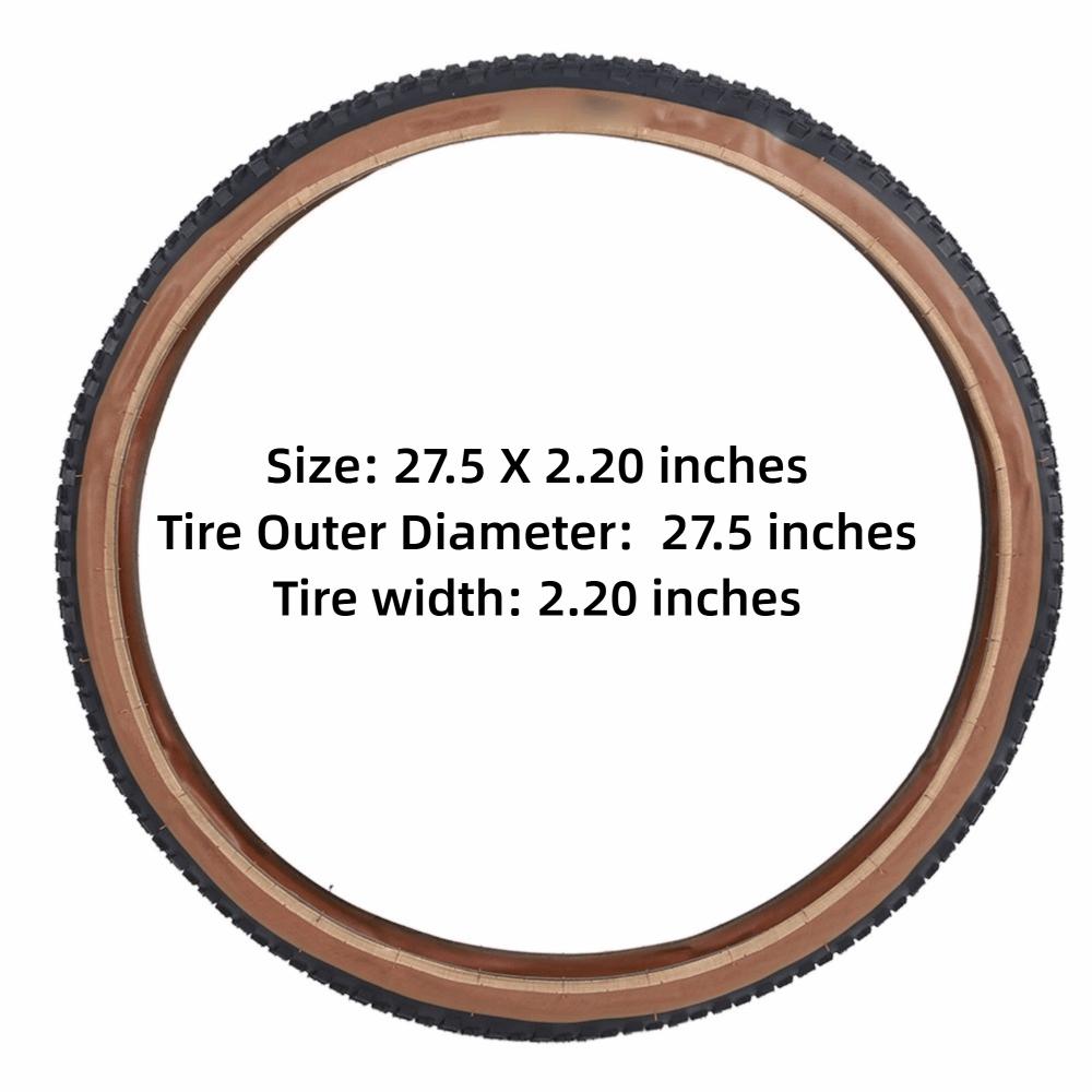 Rubber Bike Tire 27.5 X 2.20 Inches Road Bike Outer Tire Bike Tire Replacement Bicycle Repair