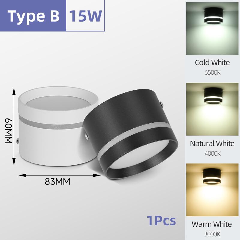 Led Downlight Bodové svítidlo Stropní svítidlo 220V 5W 10W15W Přisazené LED svítidlo Stropní svítidlo pro osvětlení obývacího pokoje Kuchyně