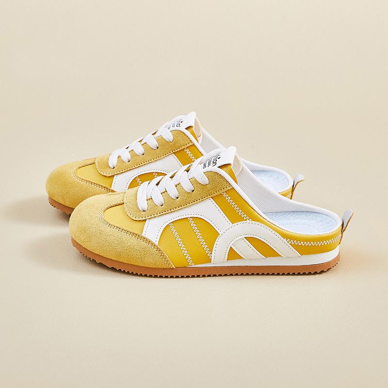Half-tode Training Little White Shoes Women's Summer Breathable New Student Casual Shoes Increase Height