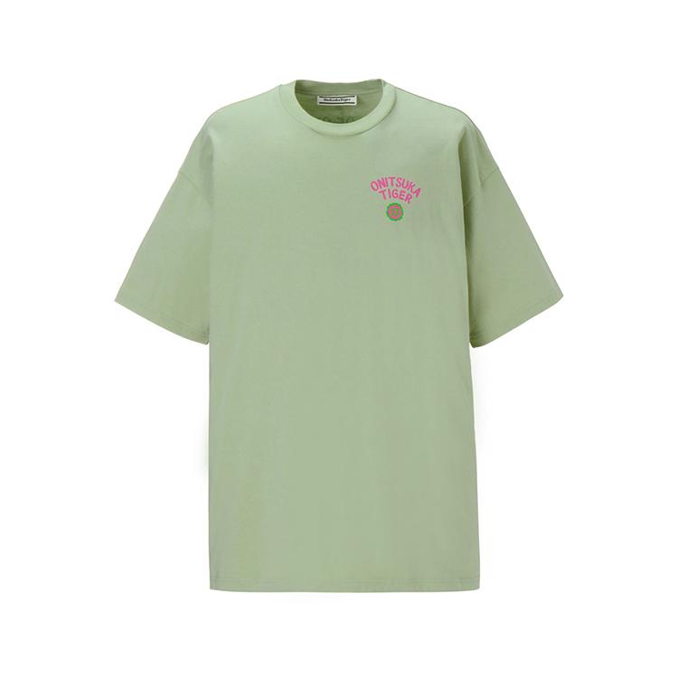 

ONITSUKA TIGER Унисекс футболка оверсайз с графическим принтом 2183B561_300 S