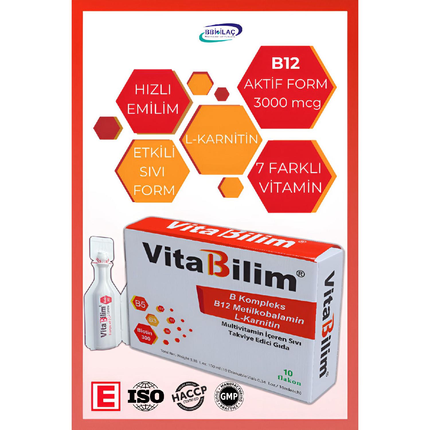 

B Complex Vitamin, Active B12 3000 Mcg, Biotin, B1, B2, B3, B5, B6, B1, L-carnitine