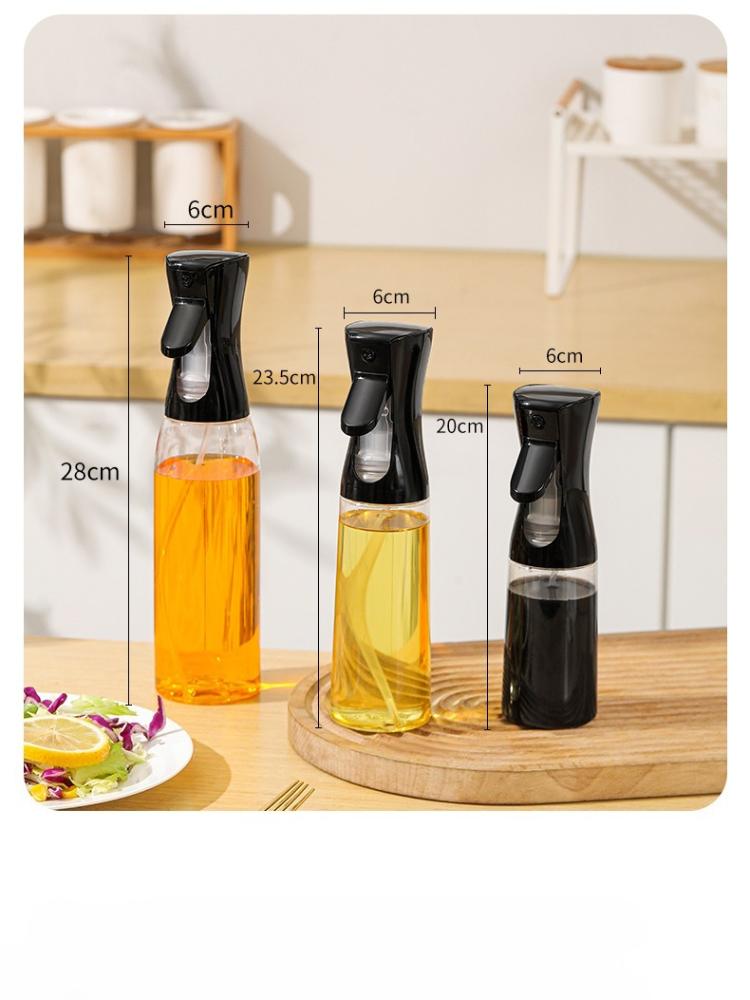 Plastic Oil Spray Bottle BBQ Camping Cooking Atomizing Spray Oil Bottle Empty Vinegar Soy Sauce Sprayer Containers 200/300/500ML